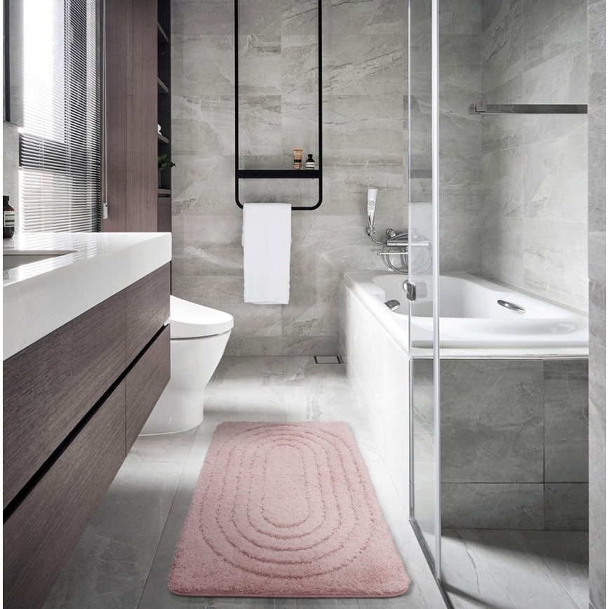 Tappeto da bagno CARMEN 50x80 cm rosa