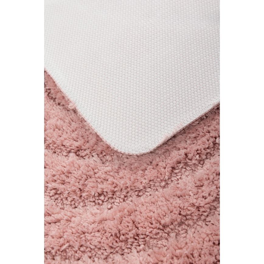 Tappeto da bagno CARMEN 50x80 cm rosa