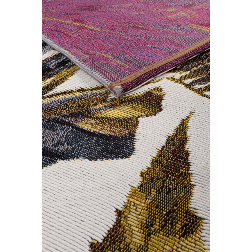 Tappeto da esterno CAPPUCCINO 80x165 cm oro/grigio