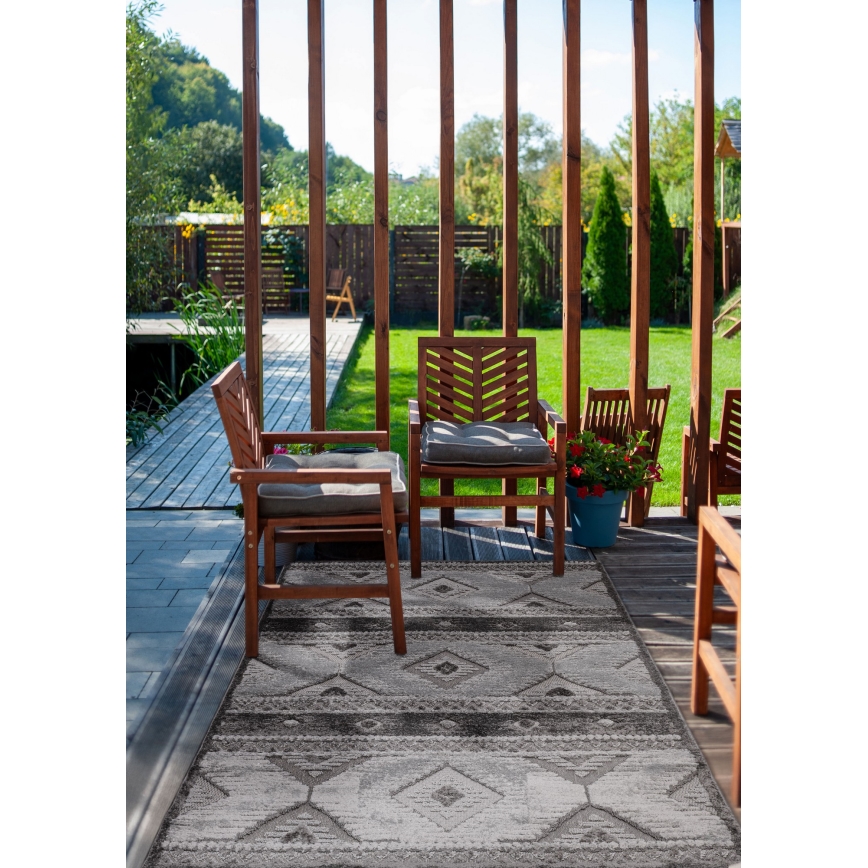 Tappeto da esterno CHIARA 120x170 cm, grigio