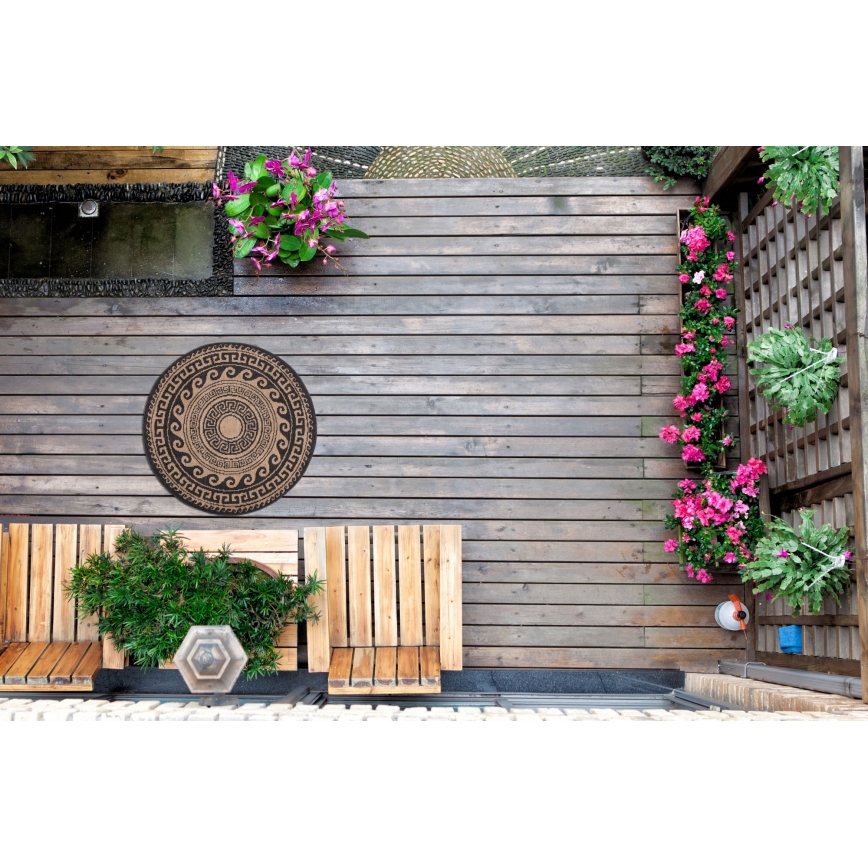 Tappeto da esterno DELMAR 80 cm marrone/beige