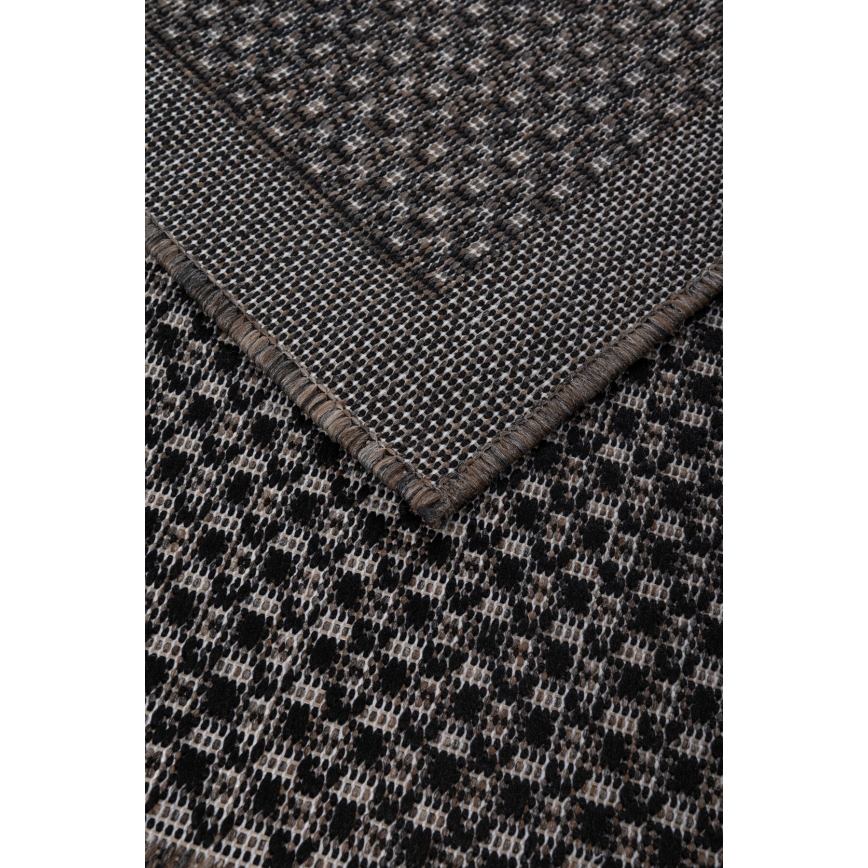 Tappeto da esterno EXPRESS NEW OUTDOOR 120x160 cm antracite/marrone