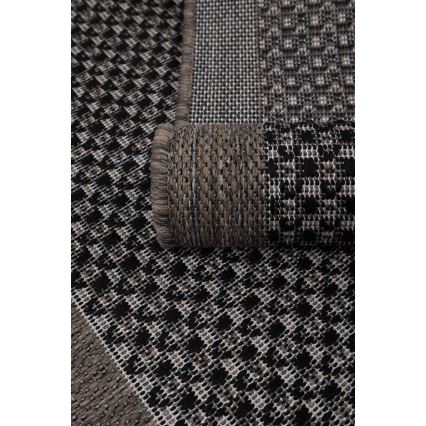 Tappeto da esterno EXPRESS NEW OUTDOOR 80x150 cm antracite/marrone