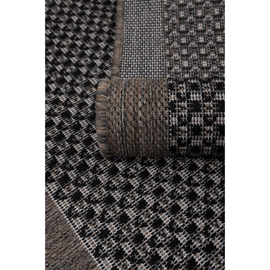 Tappeto da esterno EXPRESS NEW OUTDOOR 80x150 cm antracite/marrone