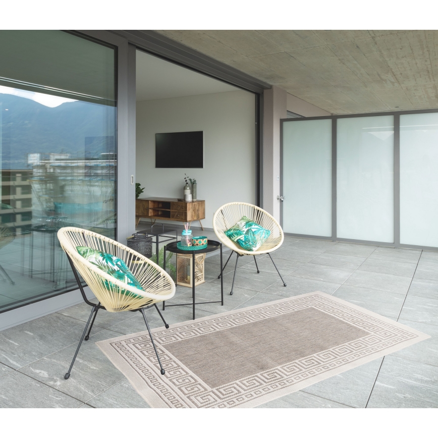 Tappeto da esterno EXPRESS NEW OUTDOOR 80x150 cm grigio/beige