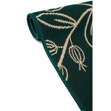 Tappeto da esterno JUNGLE 80x160 cm — verde, motivo fogliare