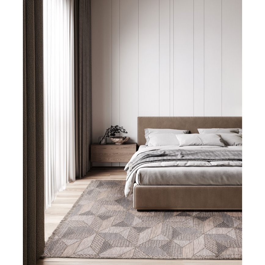 Tappeto da esterno ORIA 160x220 cm grigio/beige