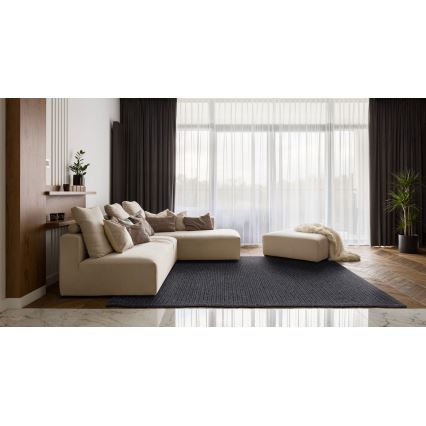 Tappeto FIR WOOL 120x170 cm 2600 g/m2 antracite/naturale