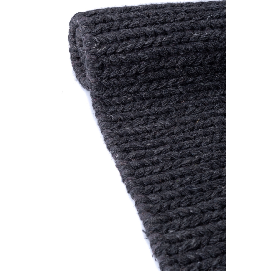 Tappeto FIR WOOL 120x170 cm 2600 g/m2 antracite/naturale