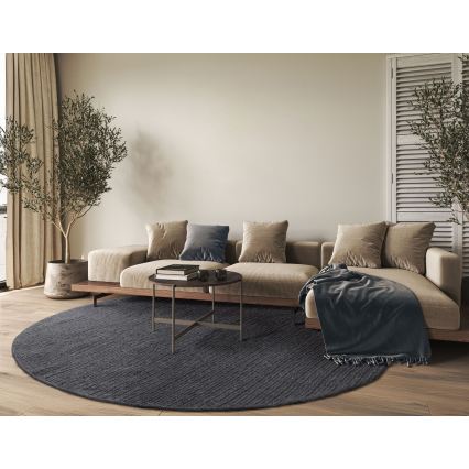 Tappeto FIR WOOL 160 cm 2600 g/m2 antracite/naturale