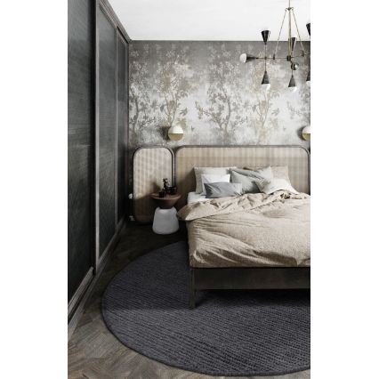 Tappeto FIR WOOL 160 cm 2600 g/m2 antracite/naturale