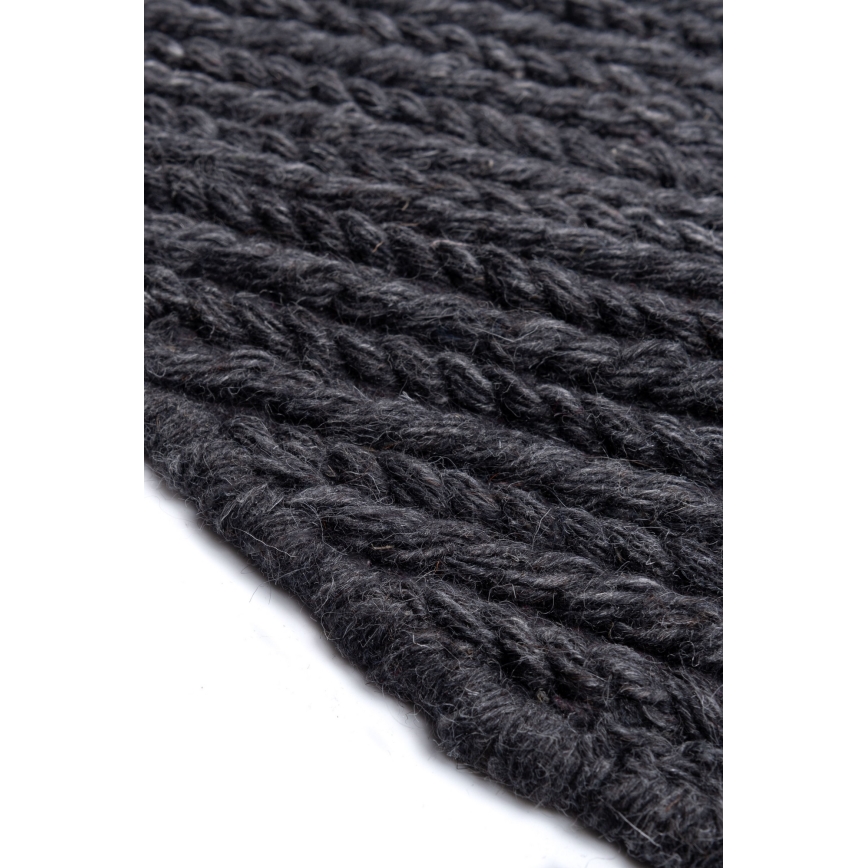 Tappeto FIR WOOL 160 cm 2600 g/m2 antracite/naturale