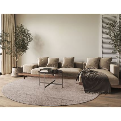 Tappeto FIR WOOL 160 cm 2600 g/m2 beige/naturale