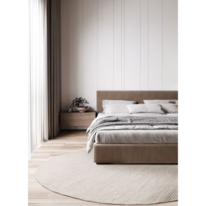 Tappeto FIR WOOL 160 cm 2600 g/m2 crema/naturale