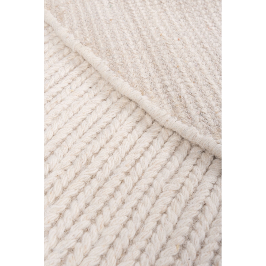 Tappeto FIR WOOL 160 cm 2600 g/m2 crema/naturale