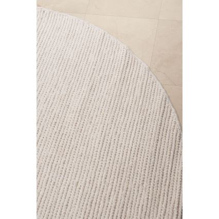 Tappeto FIR WOOL 160 cm 2600 g/m2 crema/naturale