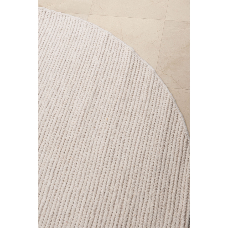 Tappeto FIR WOOL 160 cm 2600 g/m2 crema/naturale