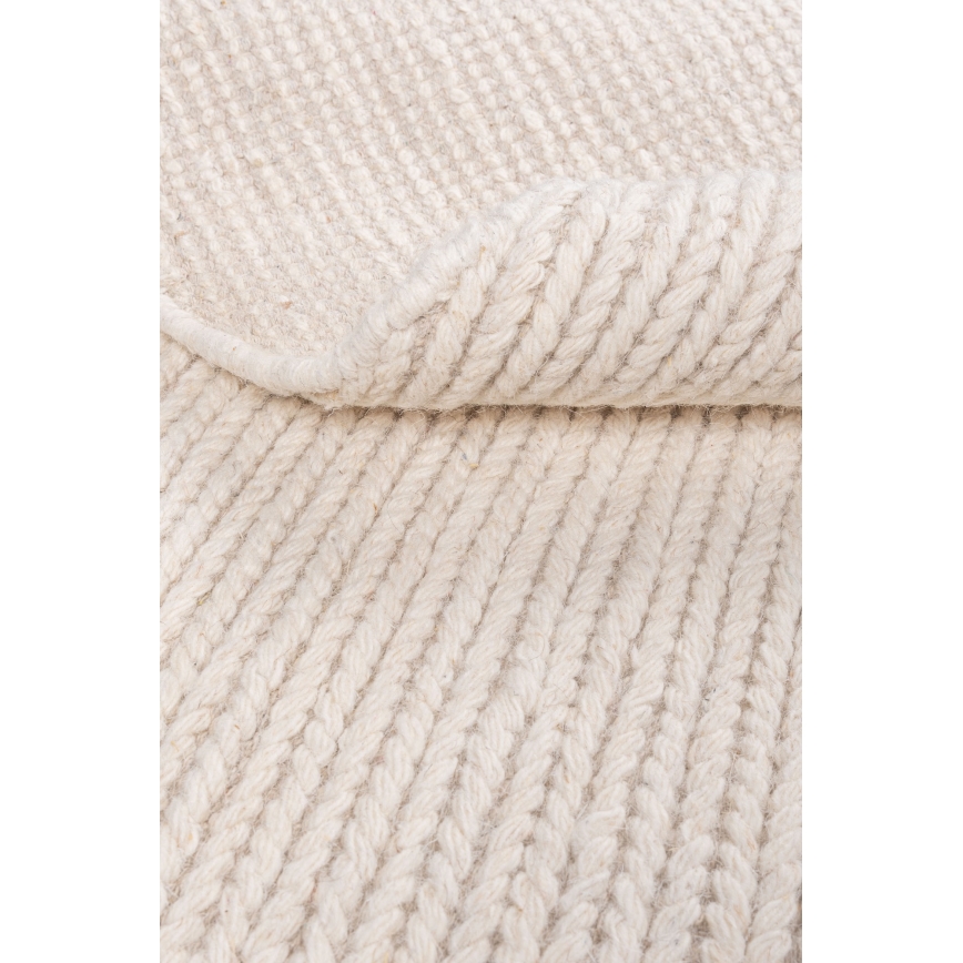 Tappeto FIR WOOL 160 cm 2600 g/m2 crema/naturale