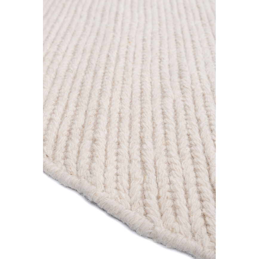 Tappeto FIR WOOL 160 cm 2600 g/m2 crema/naturale