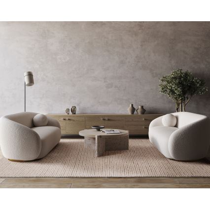 Tappeto FIR WOOL 200x300 cm 2600 g/m2 crema/naturale