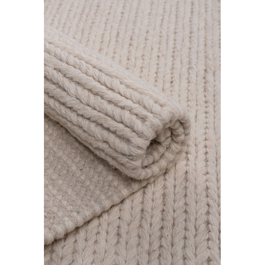 Tappeto FIR WOOL 70x140 cm 2600 g/m2 crema/naturale