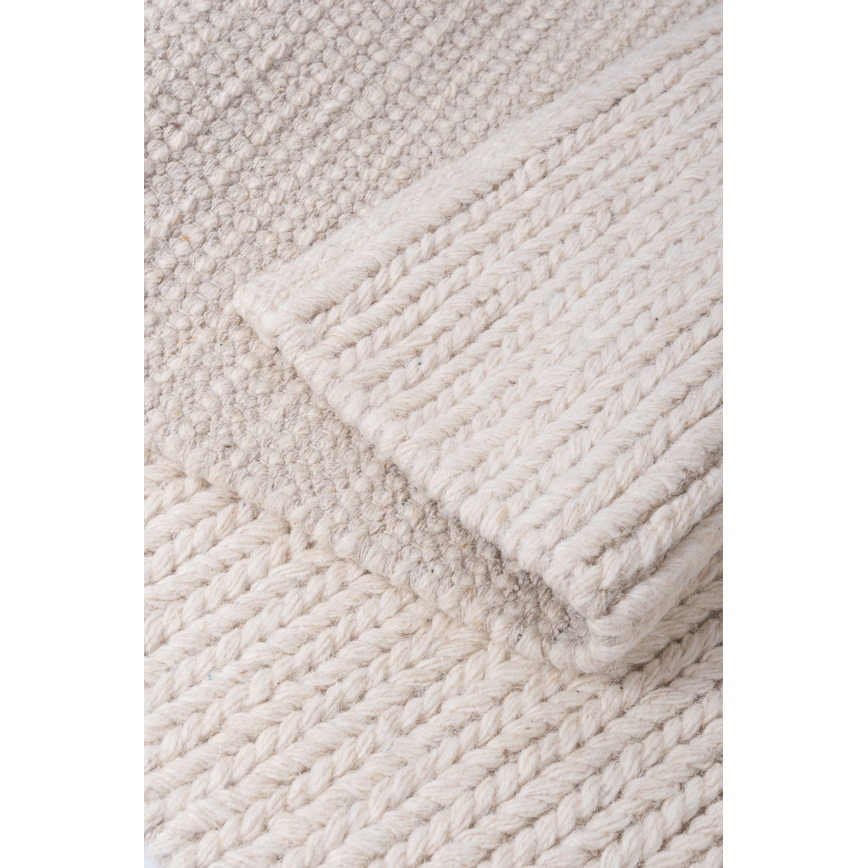 Tappeto FIR WOOL 70x140 cm 2600 g/m2 crema/naturale