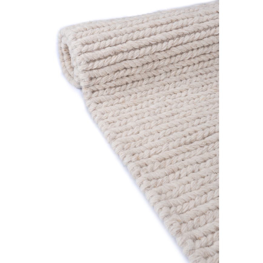 Tappeto FIR WOOL 70x140 cm 2600 g/m2 crema/naturale