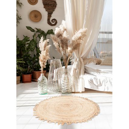 Tappeto JUTA 100 cm beige/naturale