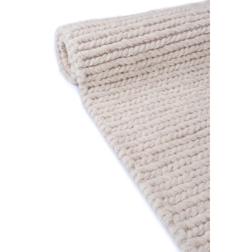 Tappeto naturale FIR WOOL 160x230 cm 2600 g/m2 crema