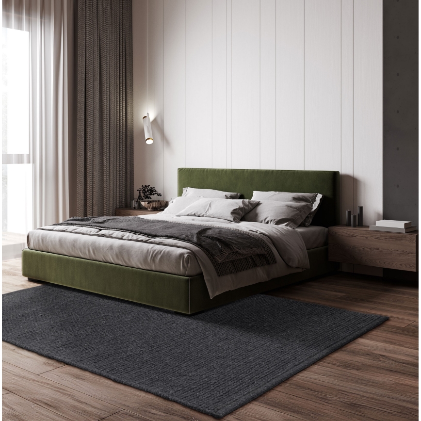 Tappeto naturale FIR WOOL 70x140 cm 2600 g/m2 antracite