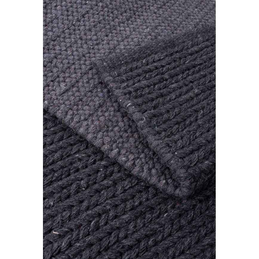 Tappeto naturale FIR WOOL 70x140 cm 2600 g/m2 antracite