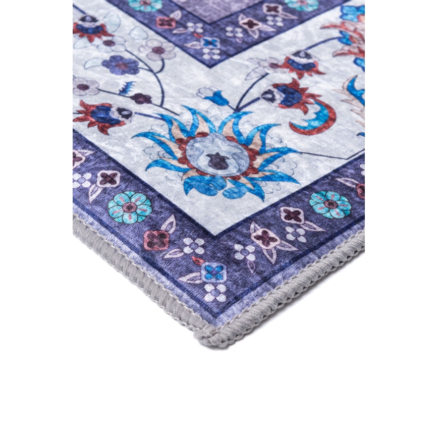 Tappeto orientale antiscivolo PRINT SHINE 160x230 cm blu