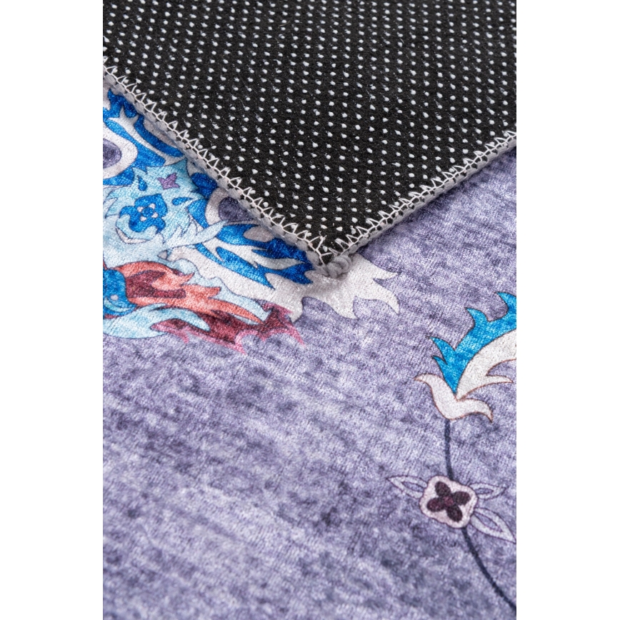 Tappeto orientale antiscivolo PRINT SHINE 70x140 cm blu