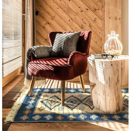 Tappeto orientale KILIM 80x150 cm blu