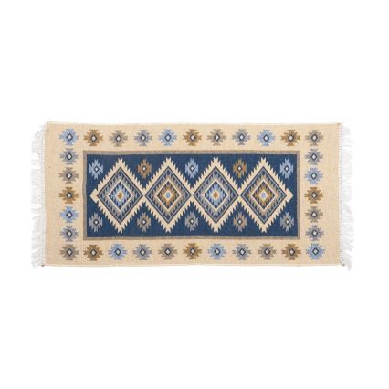Tappeto orientale KILIM 80x150 cm blu