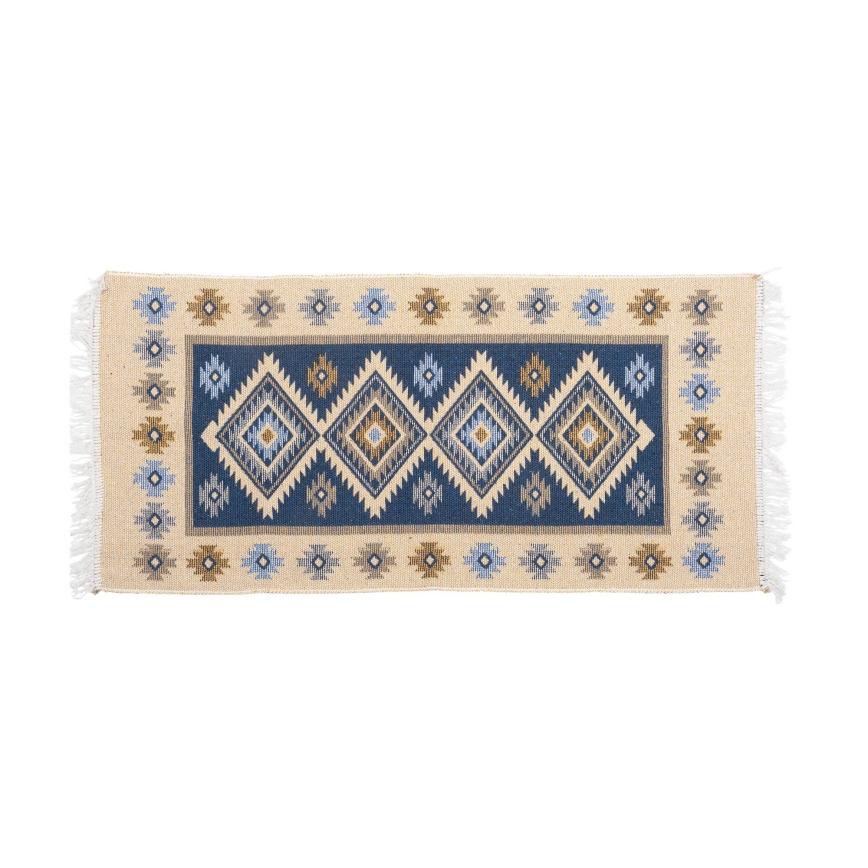 Tappeto orientale KILIM 80x150 cm blu