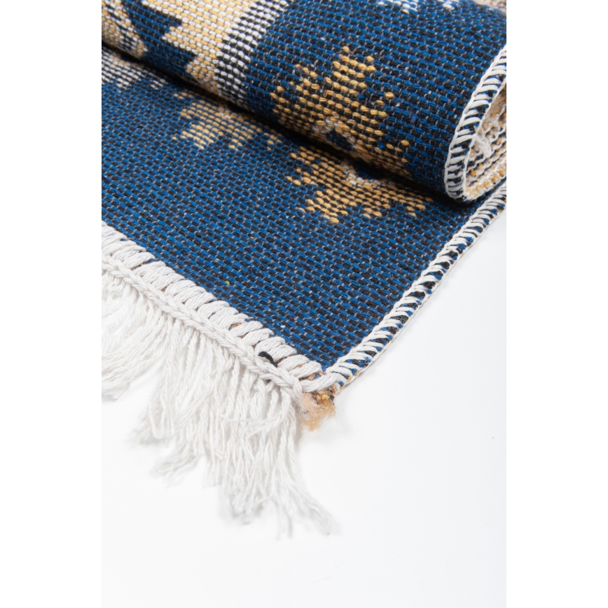 Tappeto orientale KILIM 80x150 cm blu