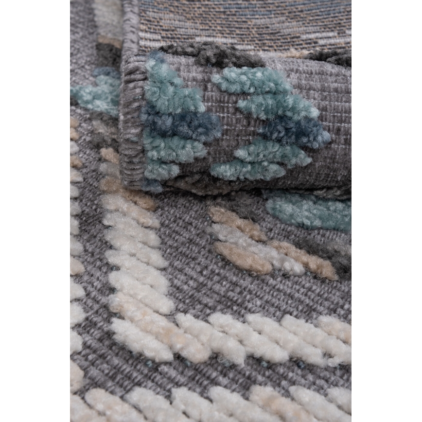 Tappeto orientale NEPAL 160x230 cm blu/grigio/crema