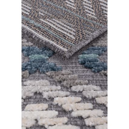 Tappeto orientale NEPAL 160x230 cm blu/grigio/crema