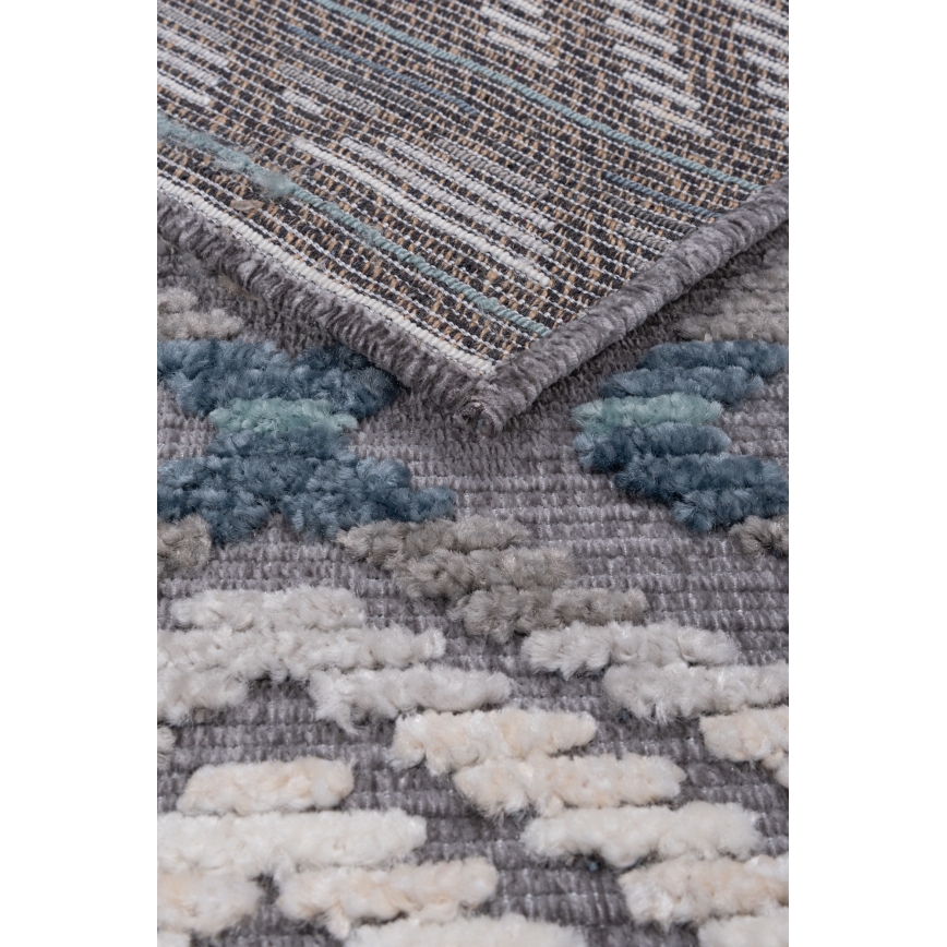 Tappeto orientale NEPAL 160x230 cm blu/grigio/crema