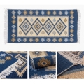 Tappeto orientale reversibile KILIM 80x150 cm blu/beige