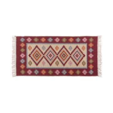 Tappeto orientale reversibile KILIM 80x150 cm rosso/beige