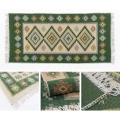 Tappeto orientale reversibile KILIM 80x150 cm verde/beige