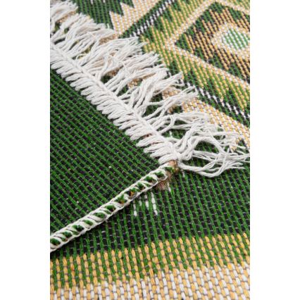 Tappeto orientale reversibile KILIM 80x150 cm verde/beige