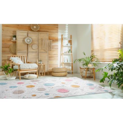 Tappeto per bambini PIAR 120x170 cm multicolore/pois