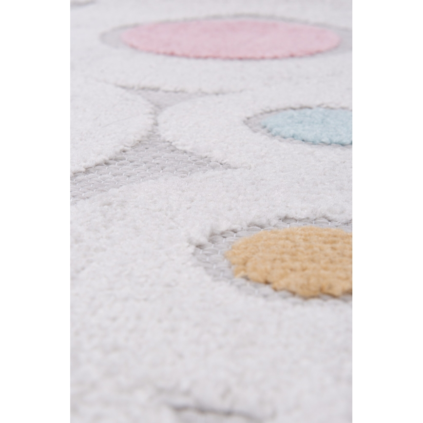 Tappeto per bambini PIAR 160x230 cm multicolore/a pois