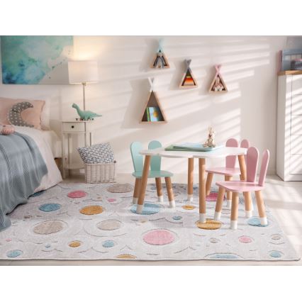 Tappeto per bambini PIAR 80x150 cm multicolore/pois