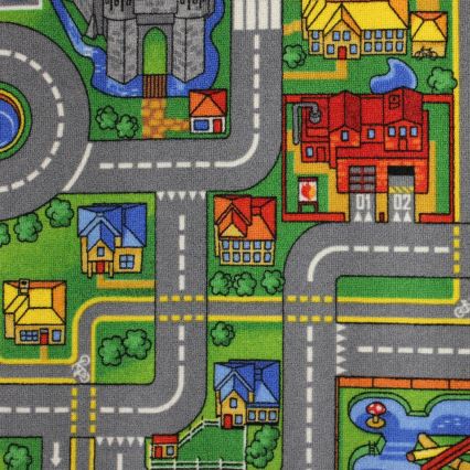 Tappeto per bambini PLAYTOWN 160x220 cm multicolore/città