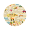 Tappeto per bambini STELLA STREETS 120 cm beige/città