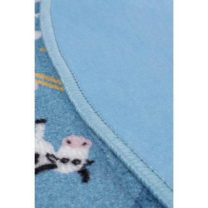Tappeto per bambini STELLA STREETS 120 cm blu/città